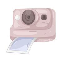 Pink Instant Camera vector
