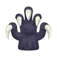 Monster Paw with Sharp Claws vector