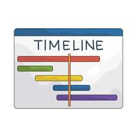 Timeline Chart illustration vector