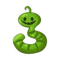 Green Snake Character vector