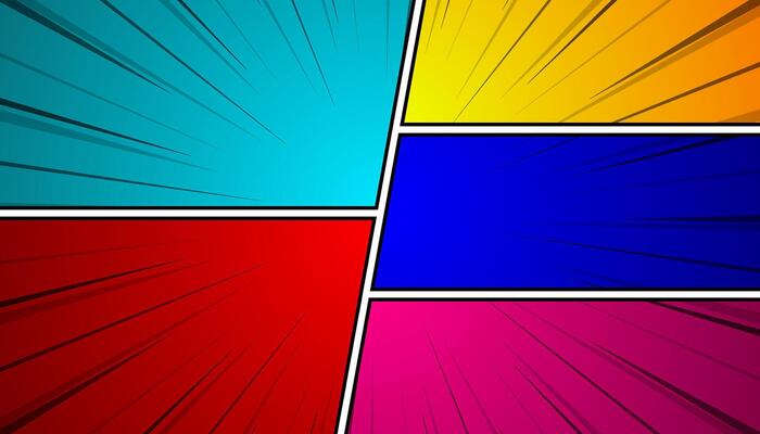 Colorful panel comic