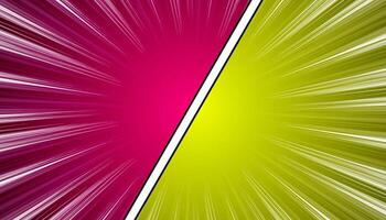 comic halftone style with zoom versus lines in background vector