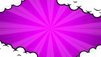 abstract background comic pop art book or poster background with halftone effect and clouds. vector