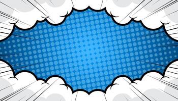 Retro comic background with halftone dots, pop art style. vector