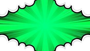 Pop art comic template with clouds vector
