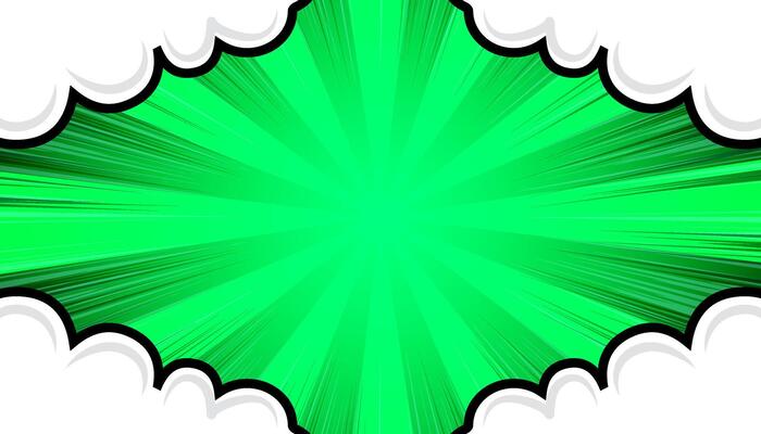 Pop art comic template with clouds