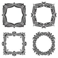 Captivating Floral Frames Inviting Decorative Borders vector