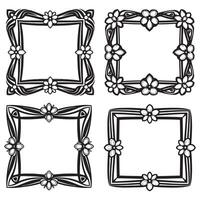 Intricate Floral Borders Stunning Decorative Scrolls Set vector