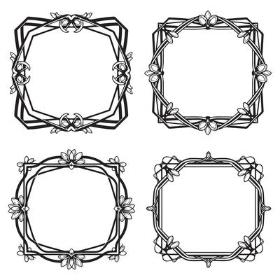 Timeless Floral Frames Minimalist Decorative Accents Collection