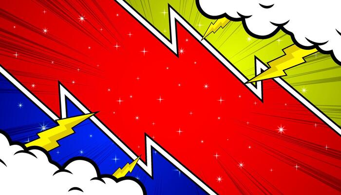 Colorful comic pop art background