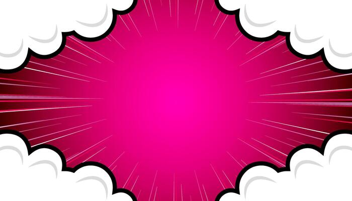 Comic abstract background with clouds.