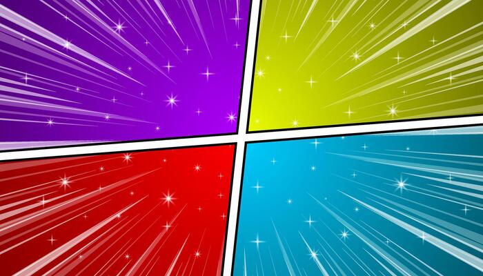 Colorful comic page background