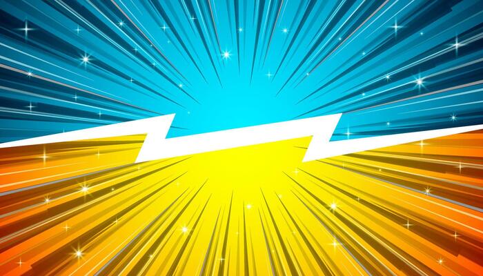 Comic versus pop art fight background