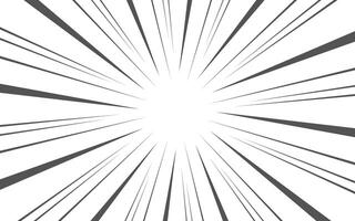 Radial speed lines background for comic books vector