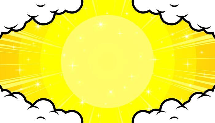 Pop art comic background with halftone, rays, gradient. cartoon in retro style.