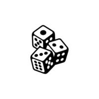 DICE GAME DESIGN vector