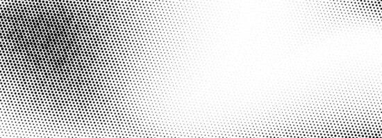Grunge halftone gradient texture. Black weathered grit noise background. Retro pixelated backdrop. Fading gritty sand wallpaper. Anime or manga style comic overlay. Textured template surface vector