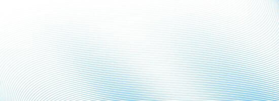 Abstract thin line wave background. Light blue dynamic stripe texture. Warped and curved lines wallpaper for tech design template, presentation, brochure, leaflet, booklet. Airy backdrop vector