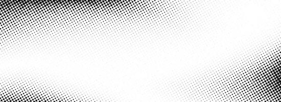 Grunge halftone gradient texture. Fading gritty sand wallpaper. Black weathered grit noise background. Retro pixelated backdrop. Anime or manga style comic overlay. Textured template surface vector