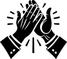 High five or applause hands icon illustration vector