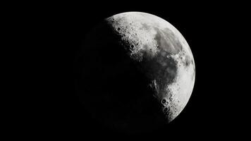 CGI Full moon illuminated against a dark night sky with detailed texture video