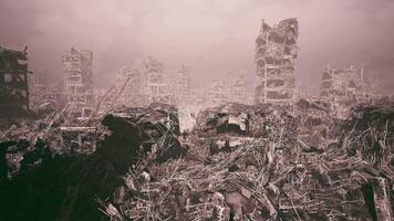 CGI Desolation in an abandoned city after a catastrophic event video