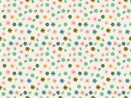 a pattern with flowers on it vector