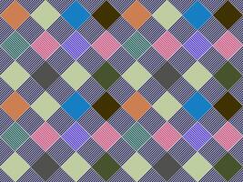 a colorful argyle pattern with squares vector