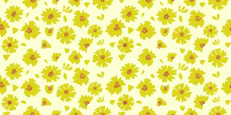 yellow daisy fabric by jessica on spoonflower custom fabric
