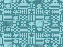 a blue and white pattern with geometric shape vector