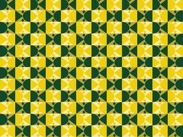 a green and yellow checkered pattern vector