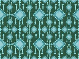a green and blue pattern with geometric shapes vector