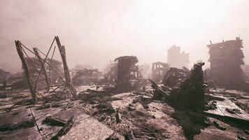 CGI Devastation of a once thriving city after a catastrophic event video