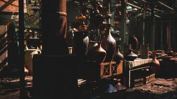 CGI Craftmanship shines in a bustling market filled with pottery and art video
