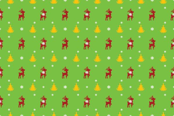 Seamless Christmas Pixel Pattern