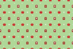 Seamless Christmas Pixel Pattern. Bright and Colorful Festive Design for Fabric, print vector