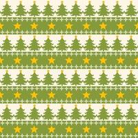 Seamless Christmas Pixel Pattern. Bright and Colorful Festive Design for Fabric, Wrapping Paper, Packaging, and Crafts vector