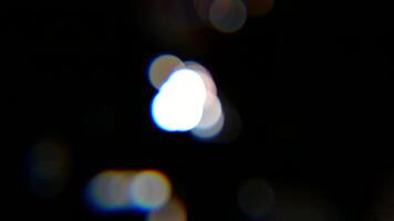 A blurry image of a light bulb in the dark video