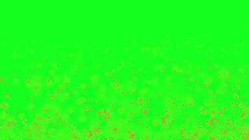 Burning Ash and Fire Particle Sparks Animation for Visual Effects with Green Screen Background video