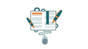 a mouse and a pen on a paper document video