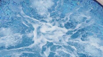 Relaxing bubbles create calming atmosphere in water video