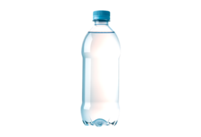 Refreshing Still Water Bottle Crystal-Clear Hydration in a Plastic Bottle Against a Clean Background - Professional digital artwork with vibrant colors and detailed composition png