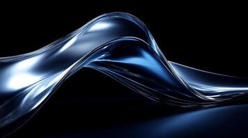 Abstract fluid wave design with intricate detail photo
