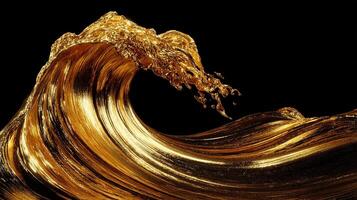 Glossy wave pattern with rich abstract detail photo
