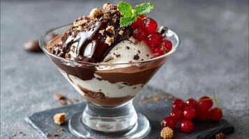 Stock photo of tempting and delicious dessert