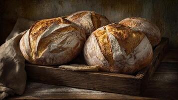 Crust and crumb bread photo of bread captured in sharp clarity