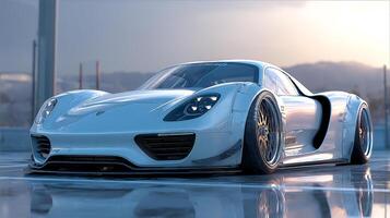 Luxury car photo with soft background