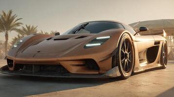 Elegant car photography with textured paint finish photo