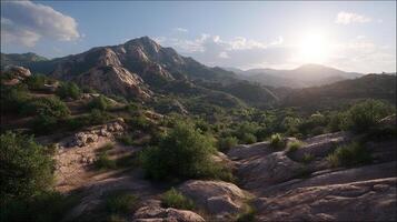 High-resolution nature landscape image with gentle tones photo