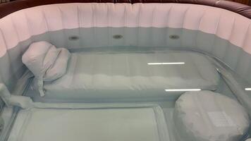 Experience tranquility in this exquisite floatation tank, designed for relaxation and wellness therapy photo